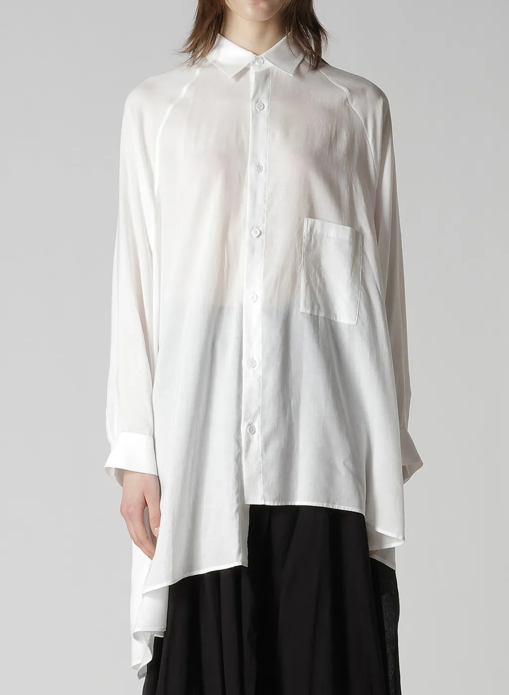 Cellulose Lawn Raglan Long Slv Blouse