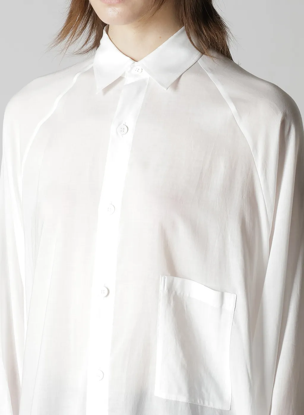 Cellulose Lawn Raglan Long Slv Blouse