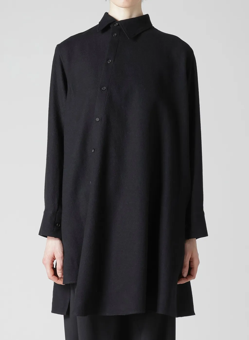 Wool Viyella W Front Asm Blouse