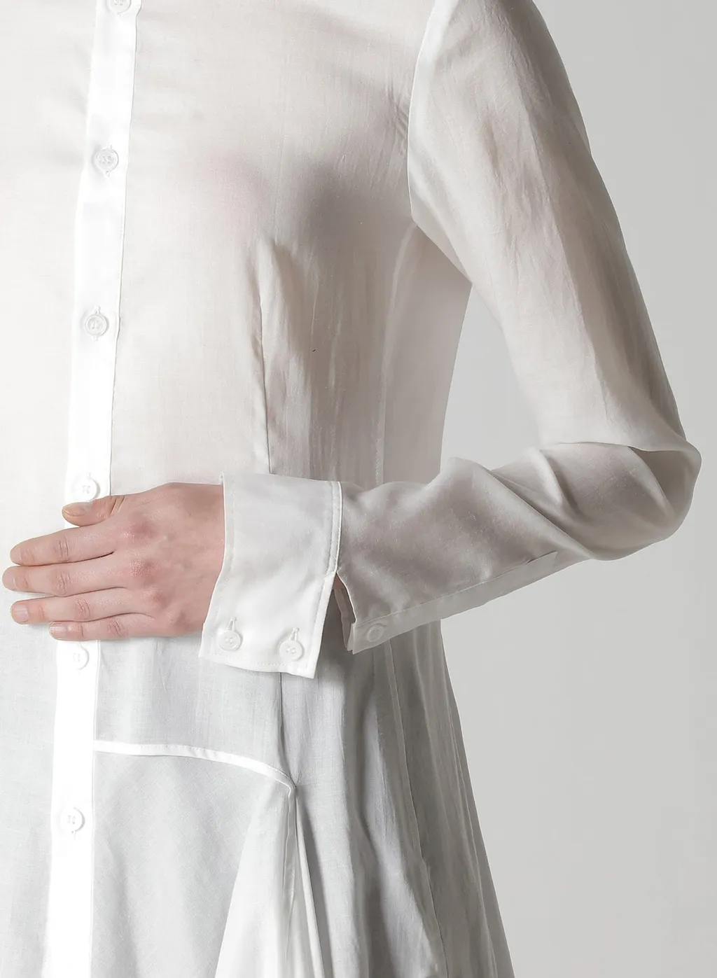 Cellulose Lawn L Draped Blouse