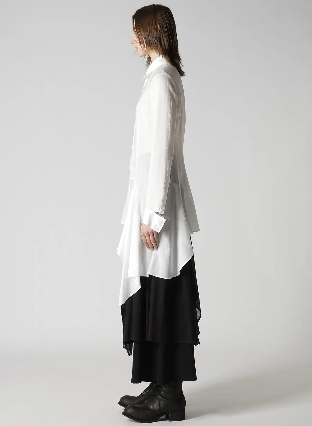 Cellulose Lawn L Draped Blouse