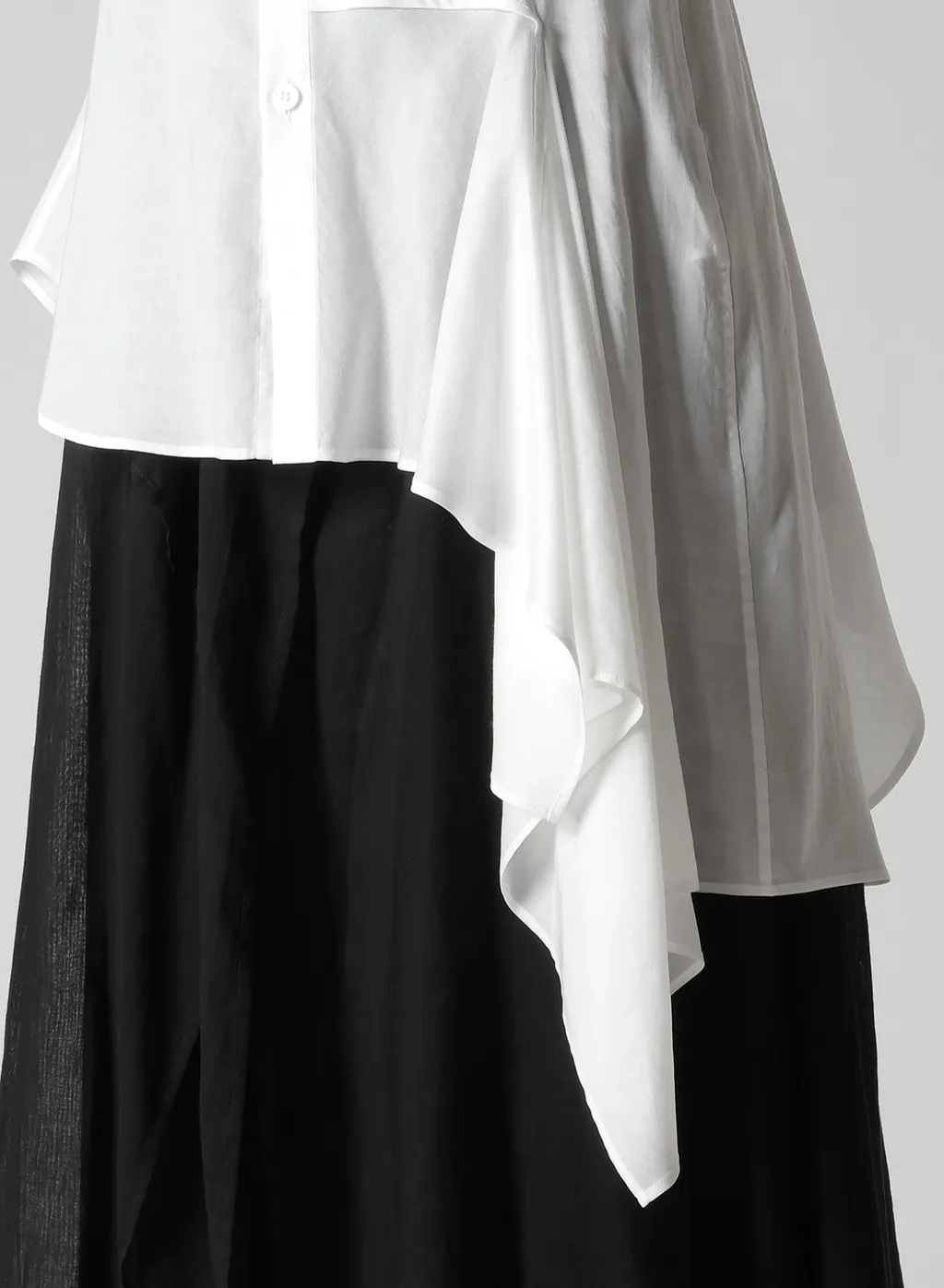 Cellulose Lawn L Draped Blouse