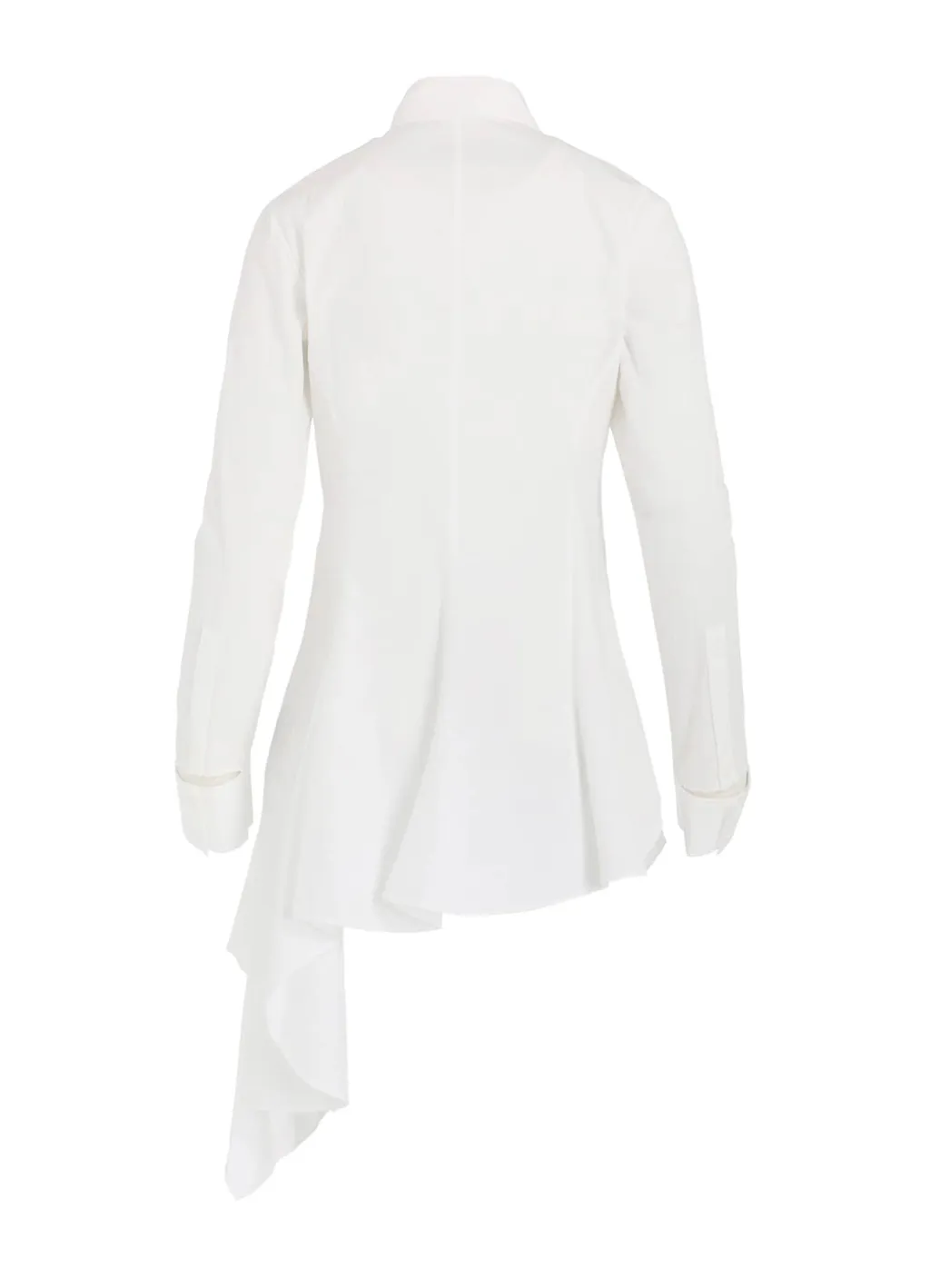 Cotton Broad L Draped Blouse