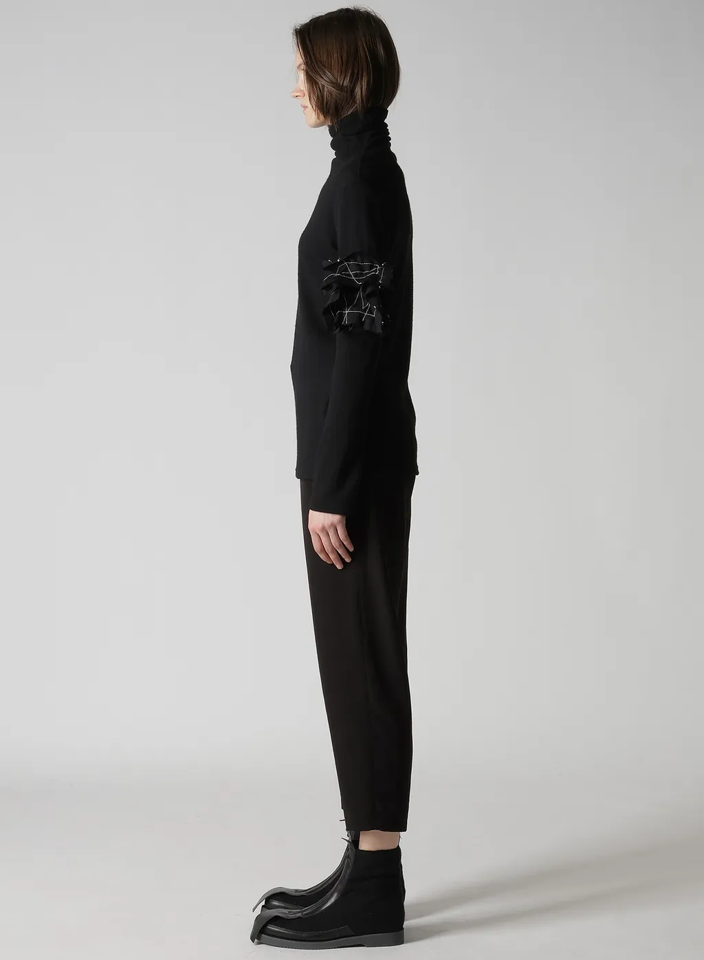 Airy Span Weak Milled Turtleneck Long T-D