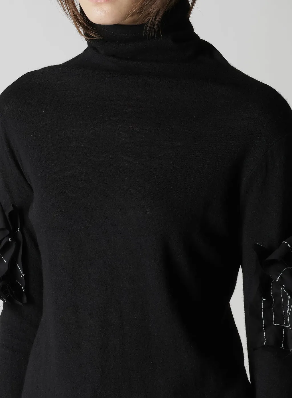 Airy Span Weak Milled Turtleneck Long T-D