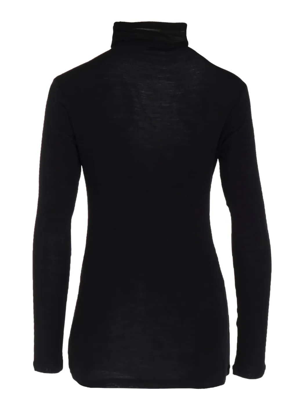 Wool Chiffon Highneck Long T B
