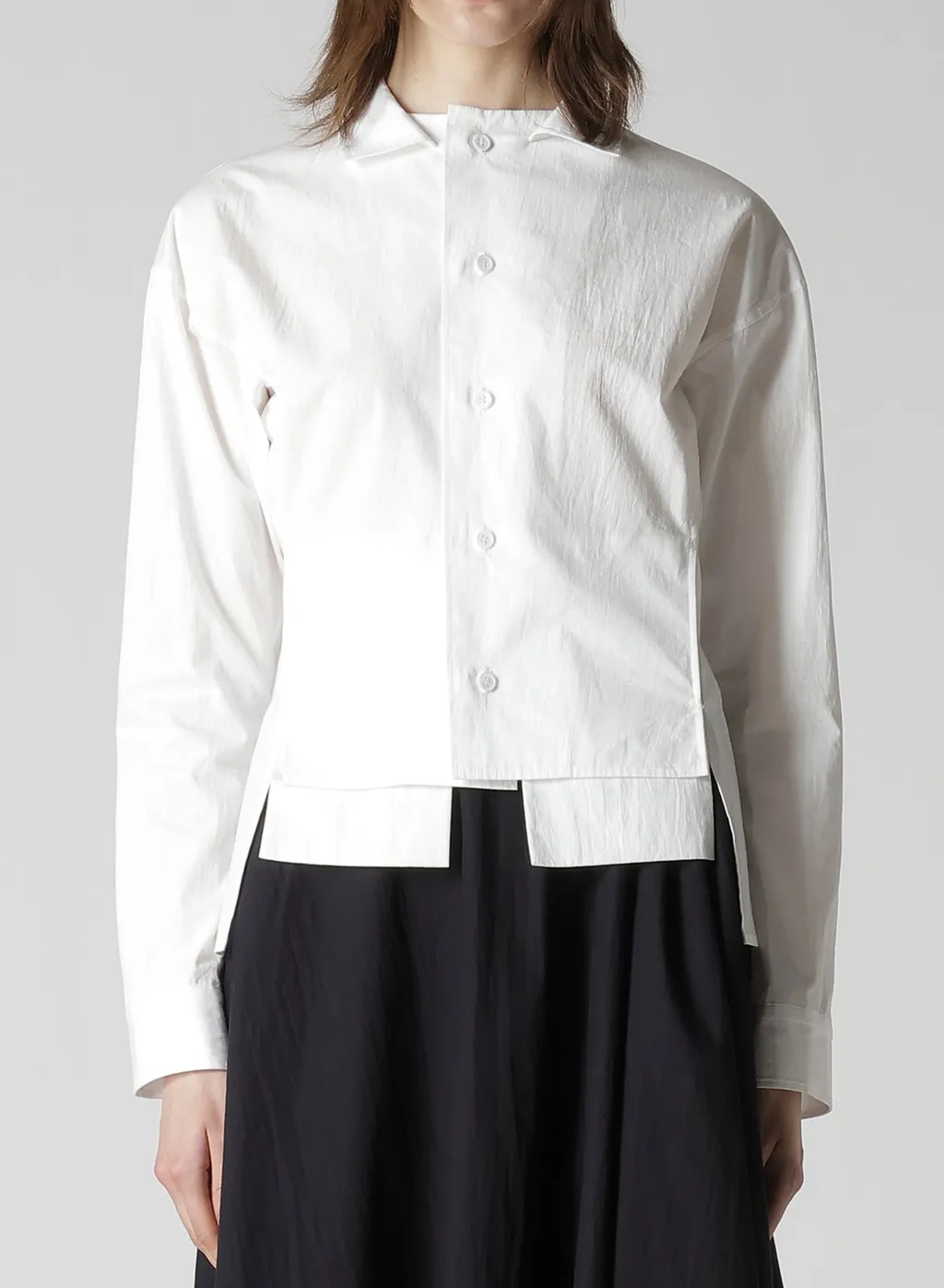 Cotton Broad Paneled Short Blouse