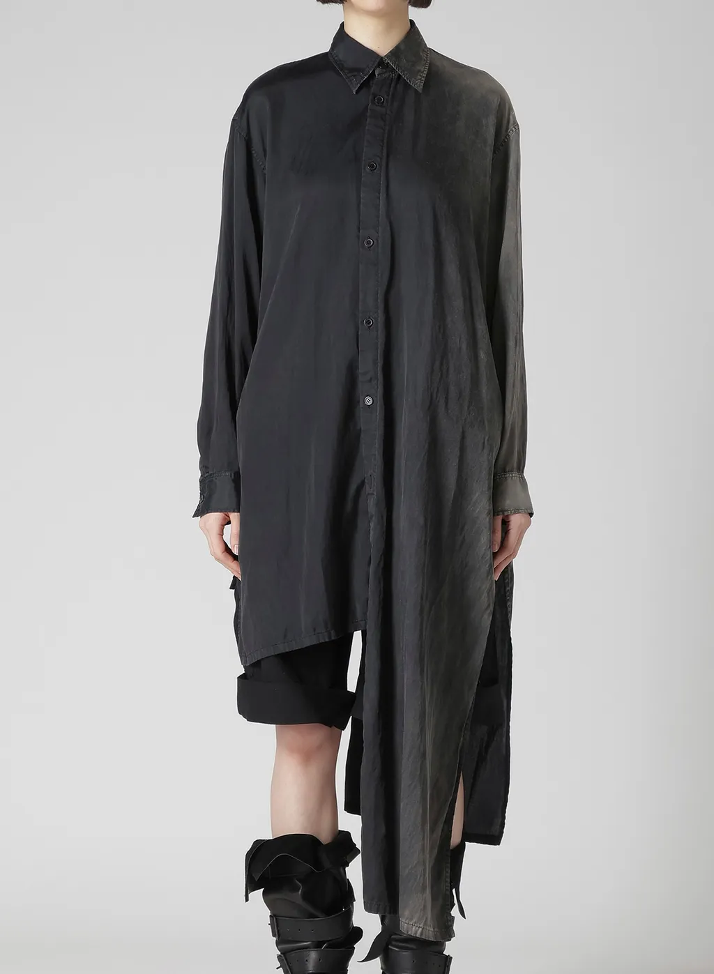 Cu/C Bleached Satin Knot Detail Blouse