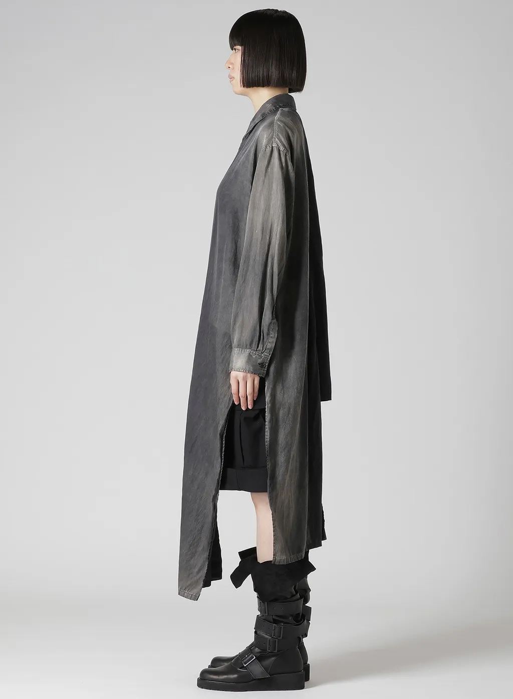 Cu/C Bleached Satin Knot Detail Blouse
