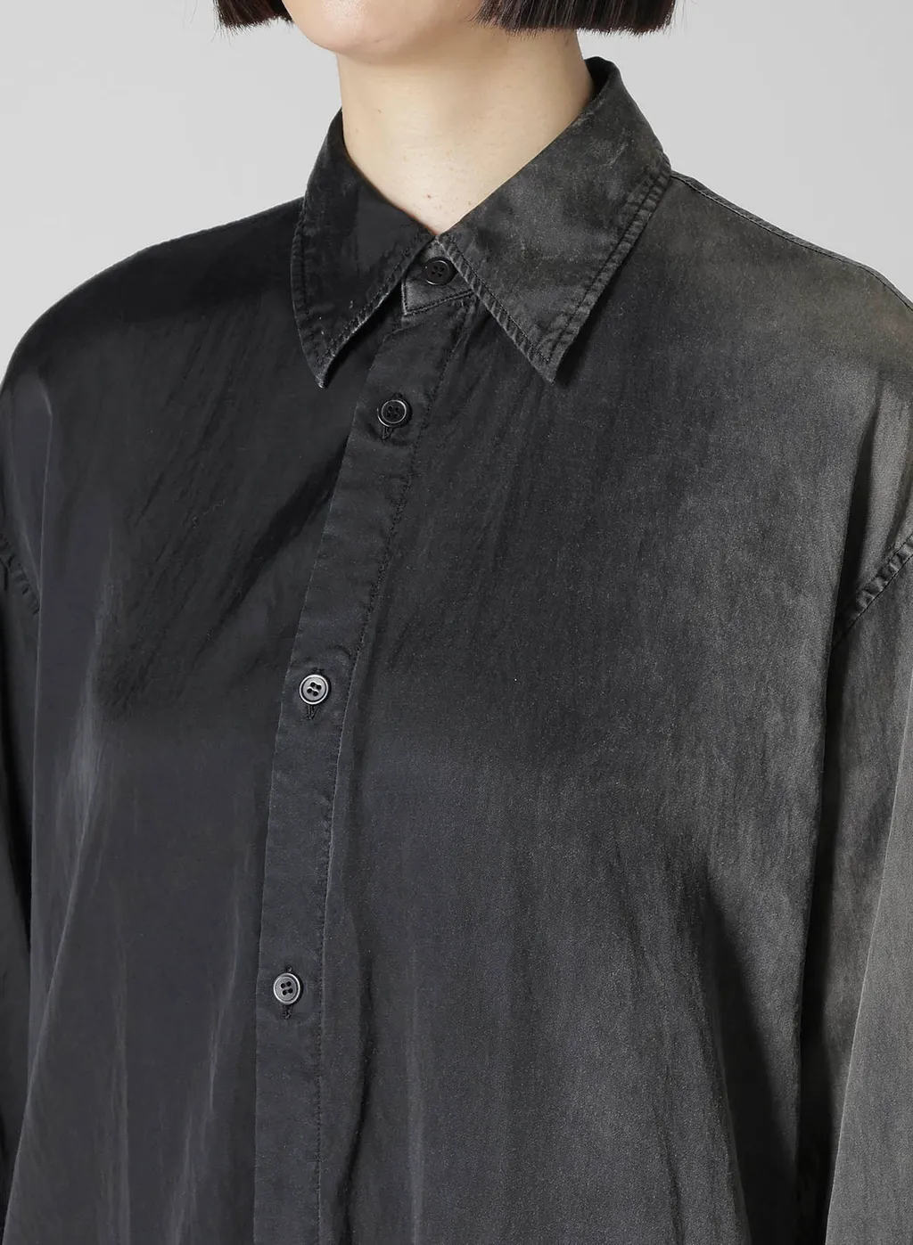 Cu/C Bleached Satin Knot Detail Blouse