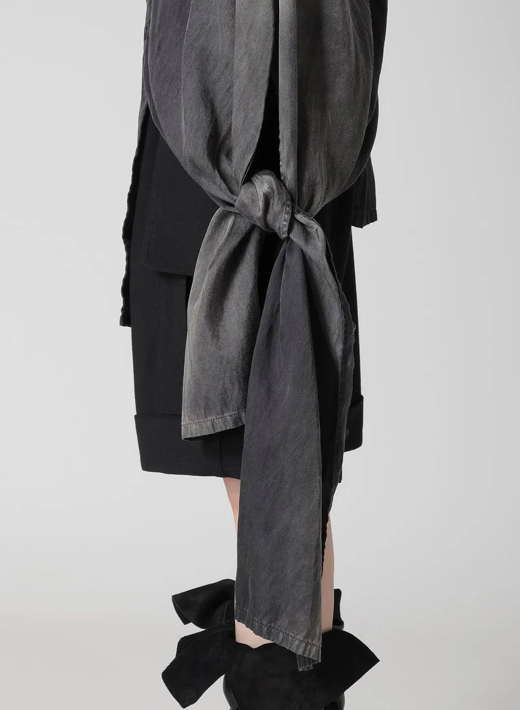 Cu/C Bleached Satin Knot Detail Blouse