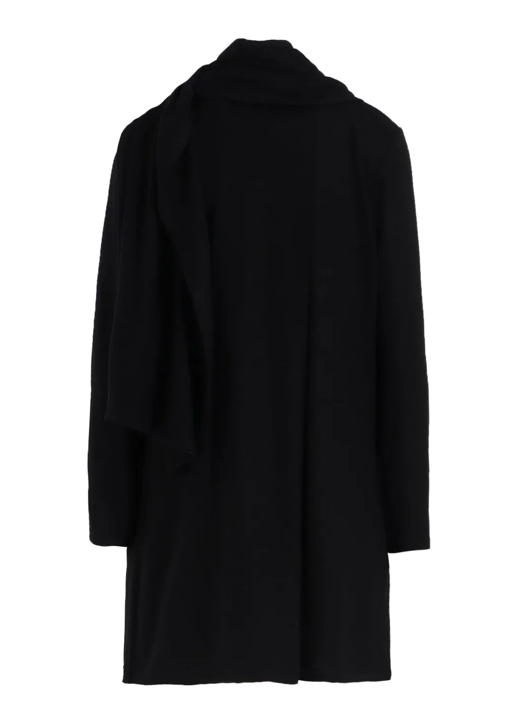 Washable Wool Stole Detail Long Blouse
