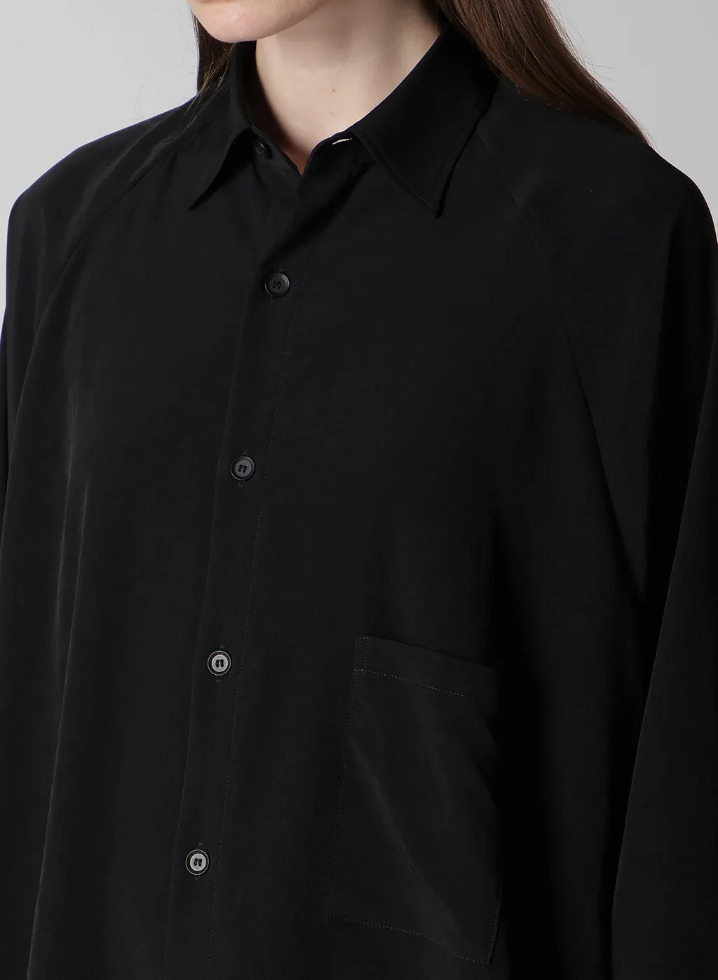 Ta/Pe Crepe De Chine Raglan Long Slv Blouse