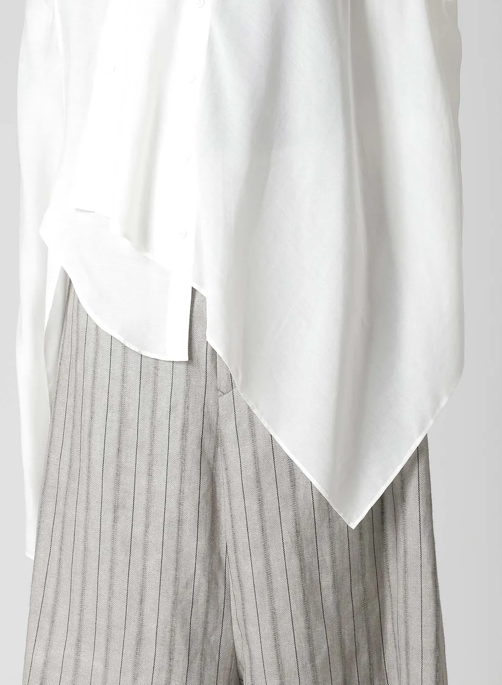 Cu/Mo Kersey Unbalance Draped Blouse
