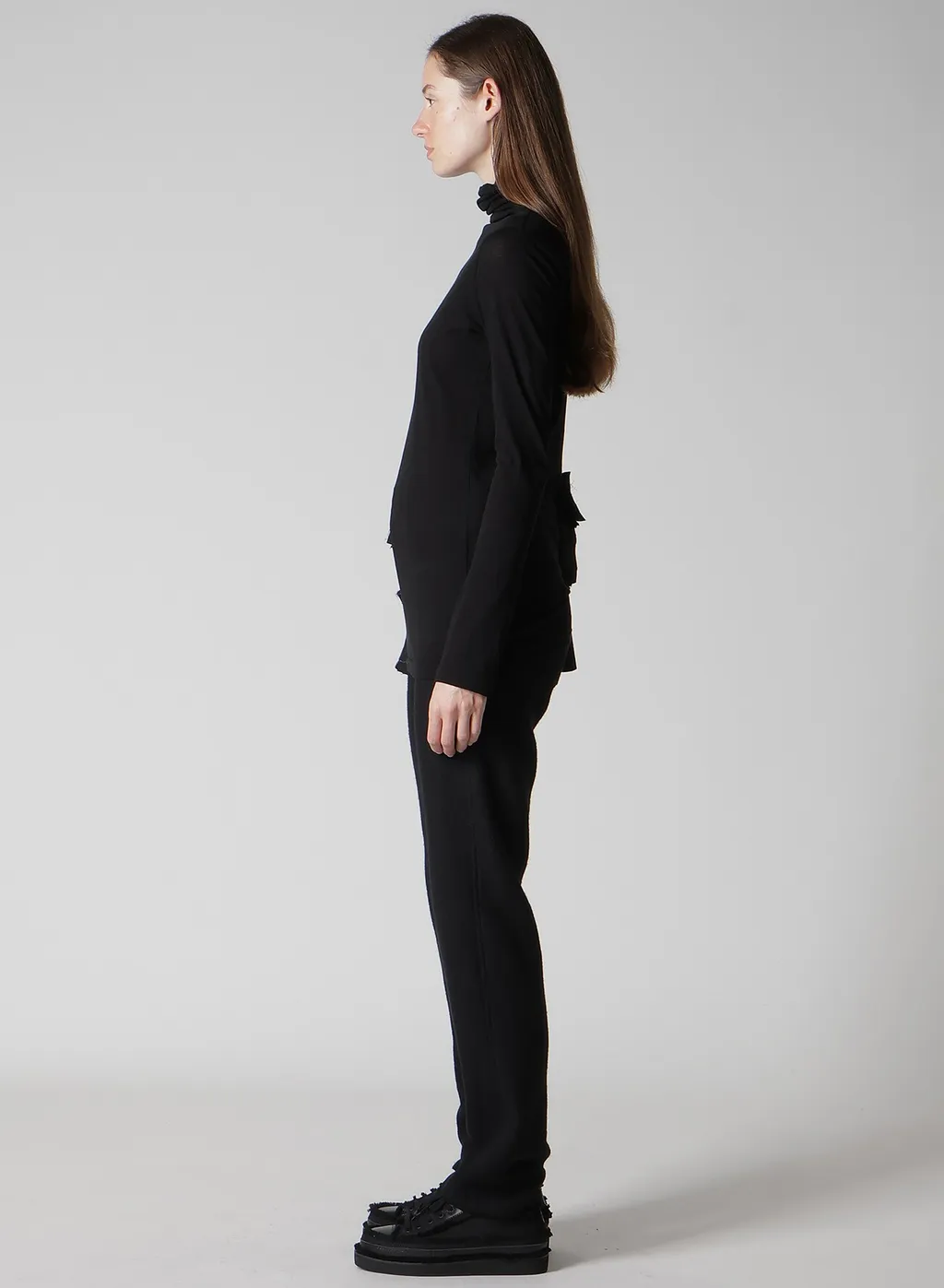 Cotton Single Jersey Highneck Long T C