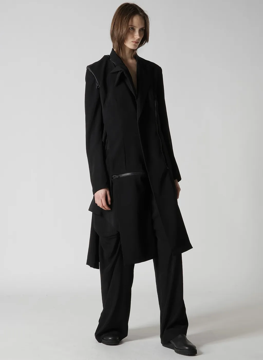 Ta/Pe Crepe De Chine R Draped Wide Pants