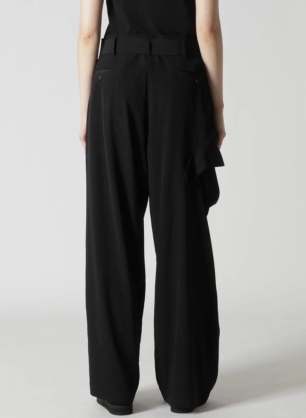 Ta/Pe Crepe De Chine R Draped Wide Pants