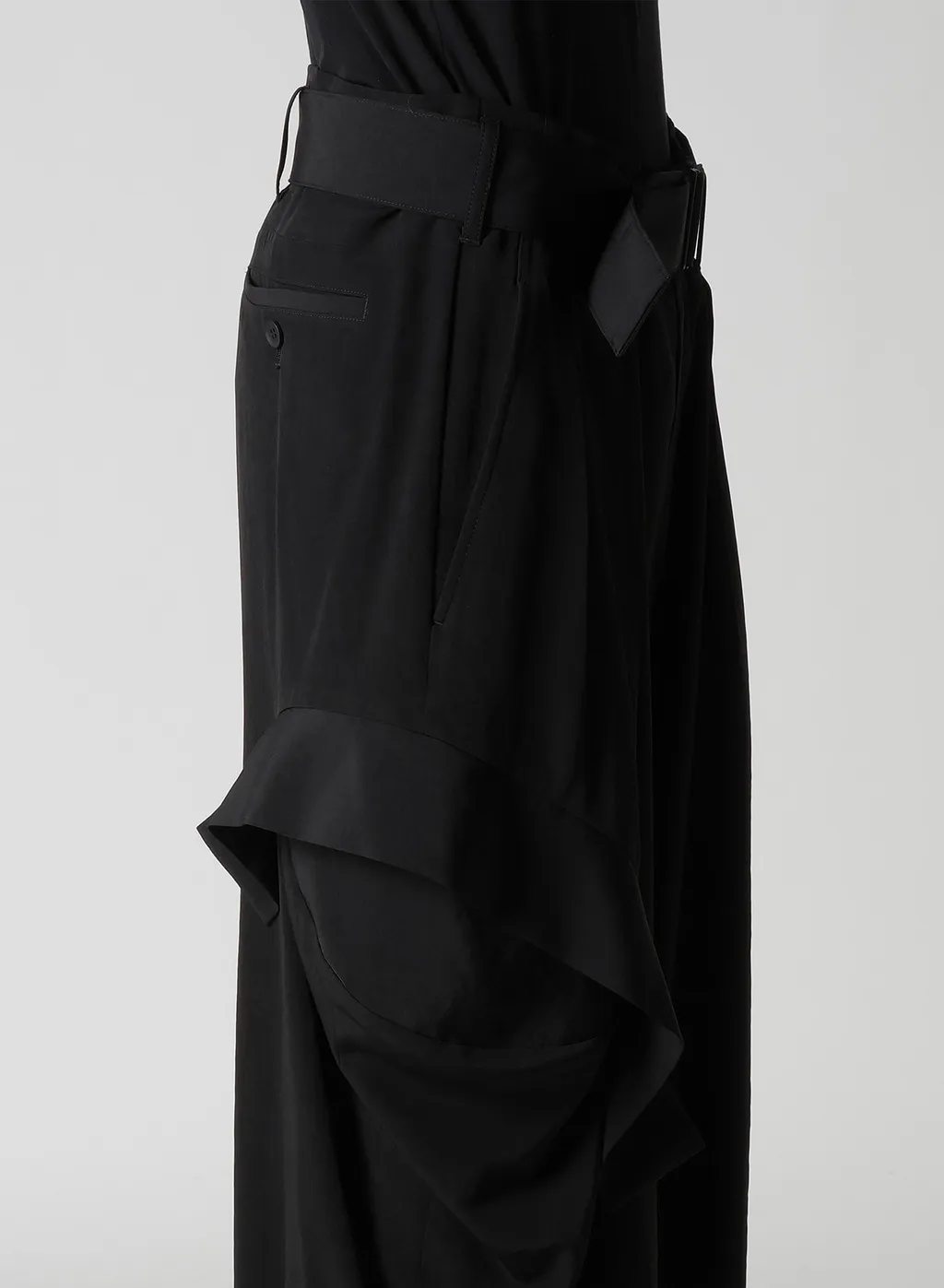 Ta/Pe Crepe De Chine R Draped Wide Pants