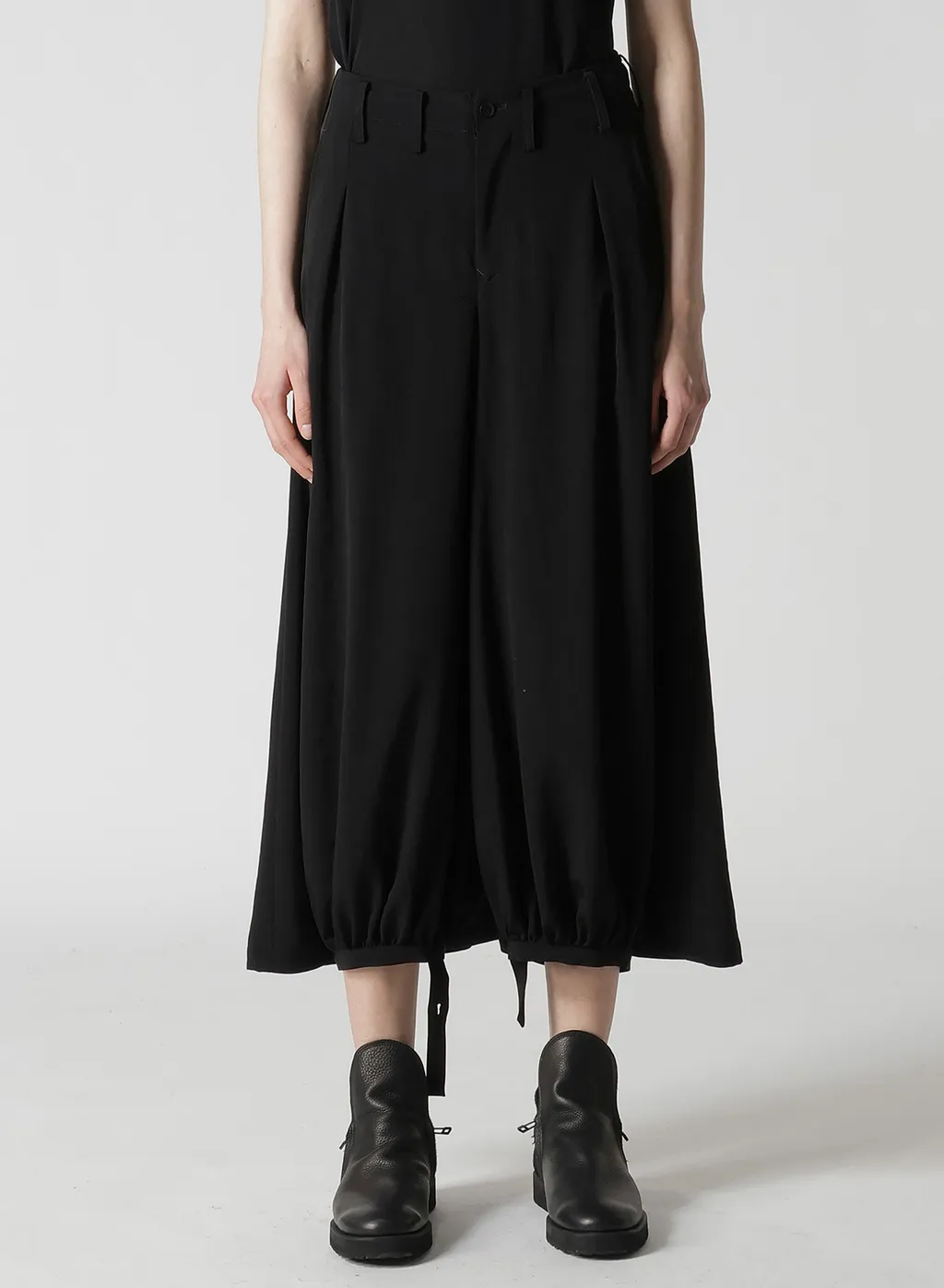 Ta/Pe Crepe De Chine F Gathered Pants