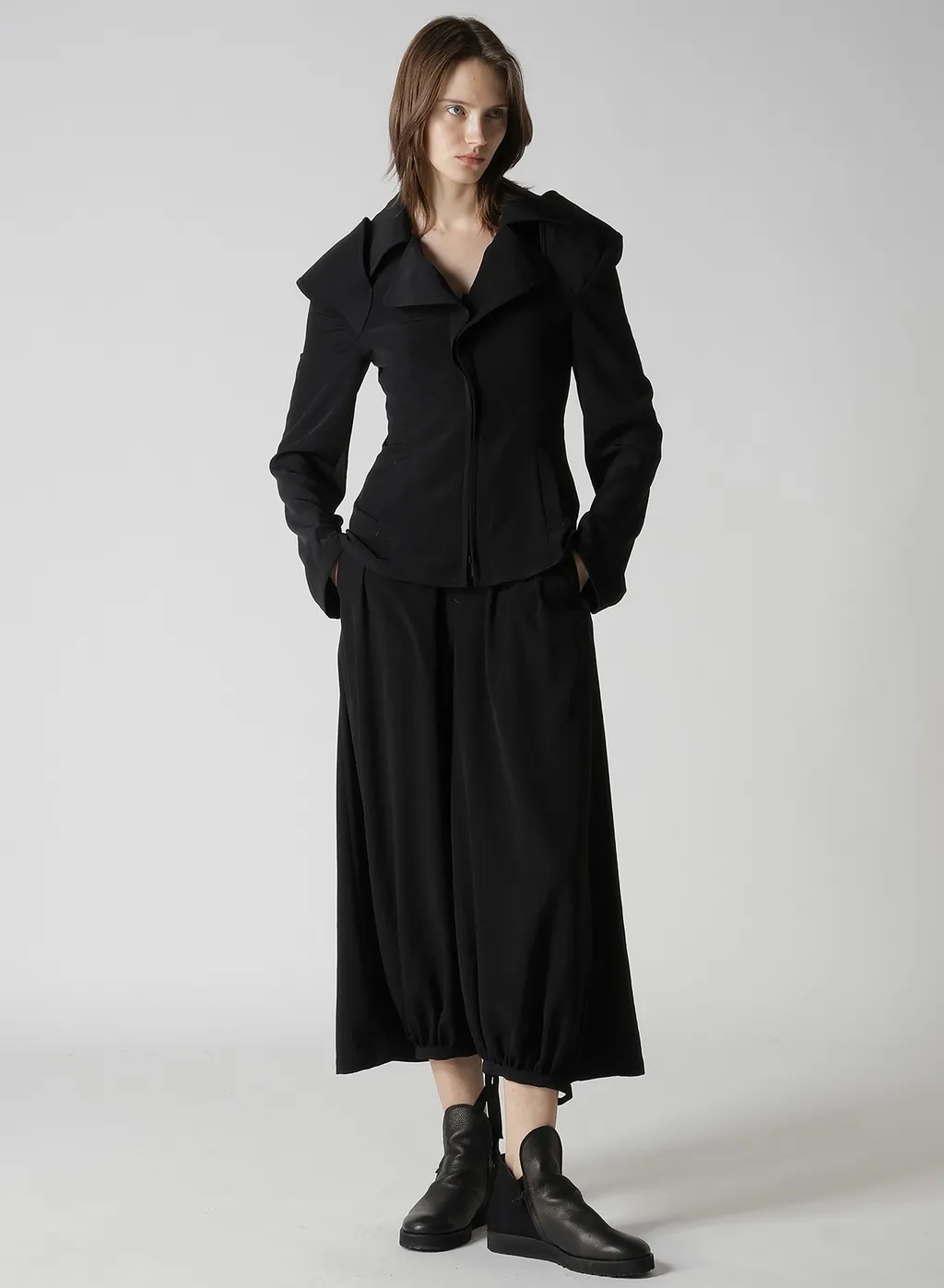 Ta/Pe Crepe De Chine F Gathered Pants