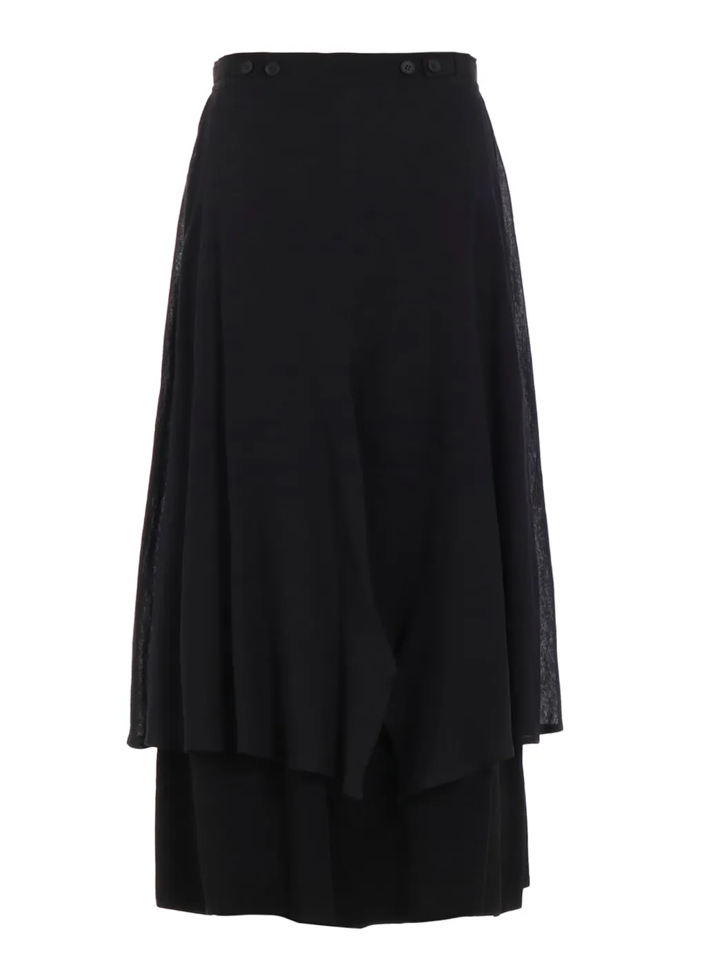 Ta/Pe Crepe De Chine 2 Layered Flare Pants