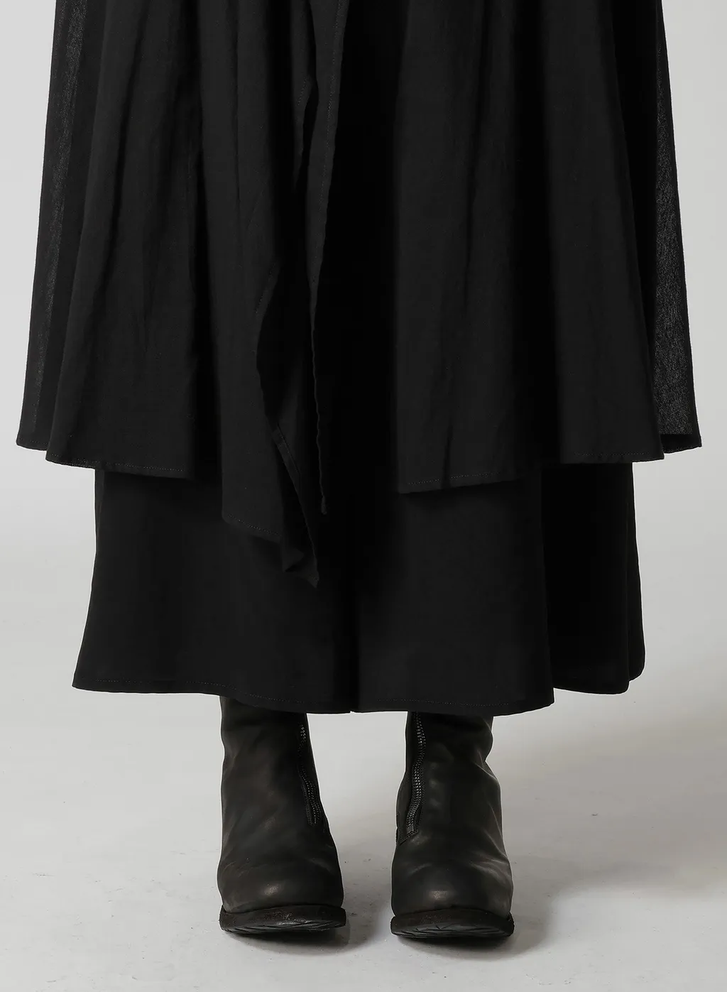 Ta/Pe Crepe De Chine 2 Layered Flare Pants