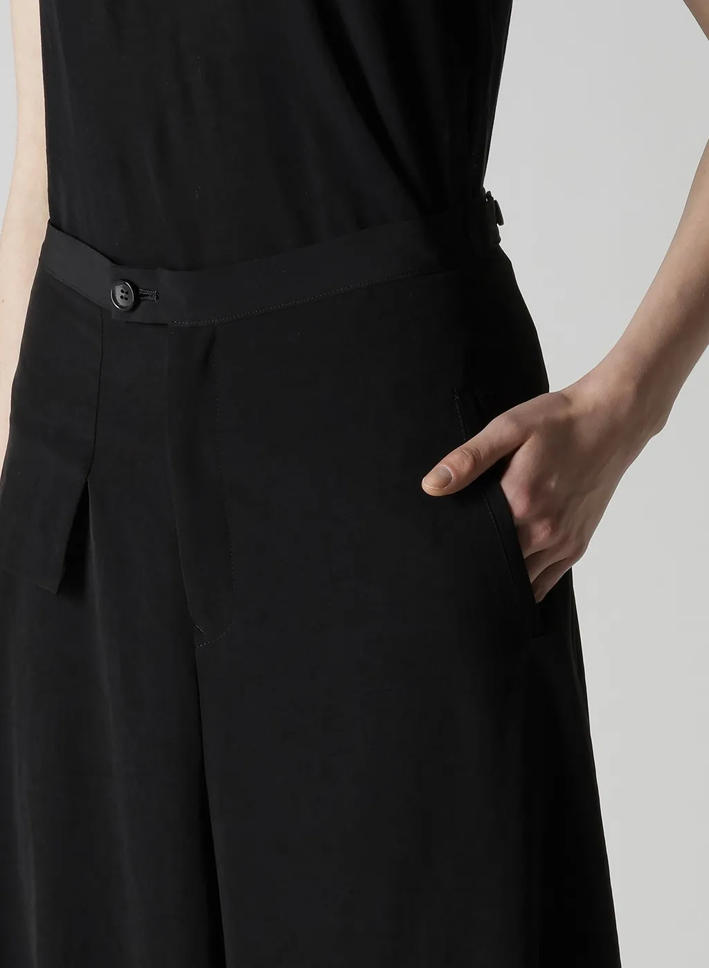 Ta/Pe Crepe De Chine Flare Pants