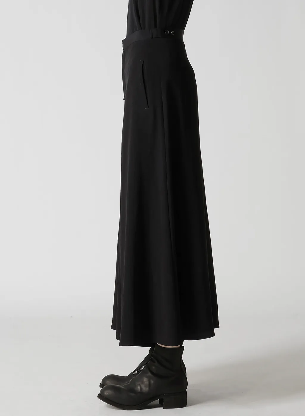 Ta/Pe Crepe De Chine Flare Pants