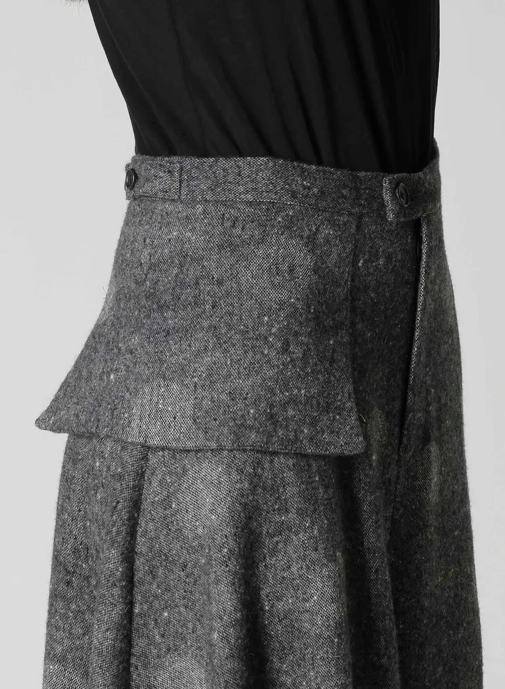 Wool Shadow Dot Flare Pants