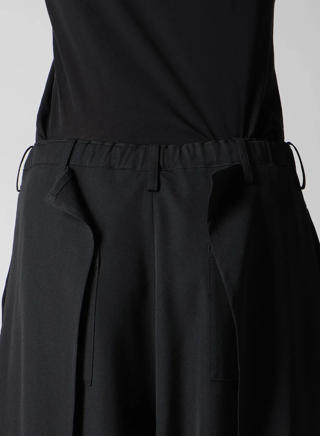 Gabardine F Button Wrap Pants