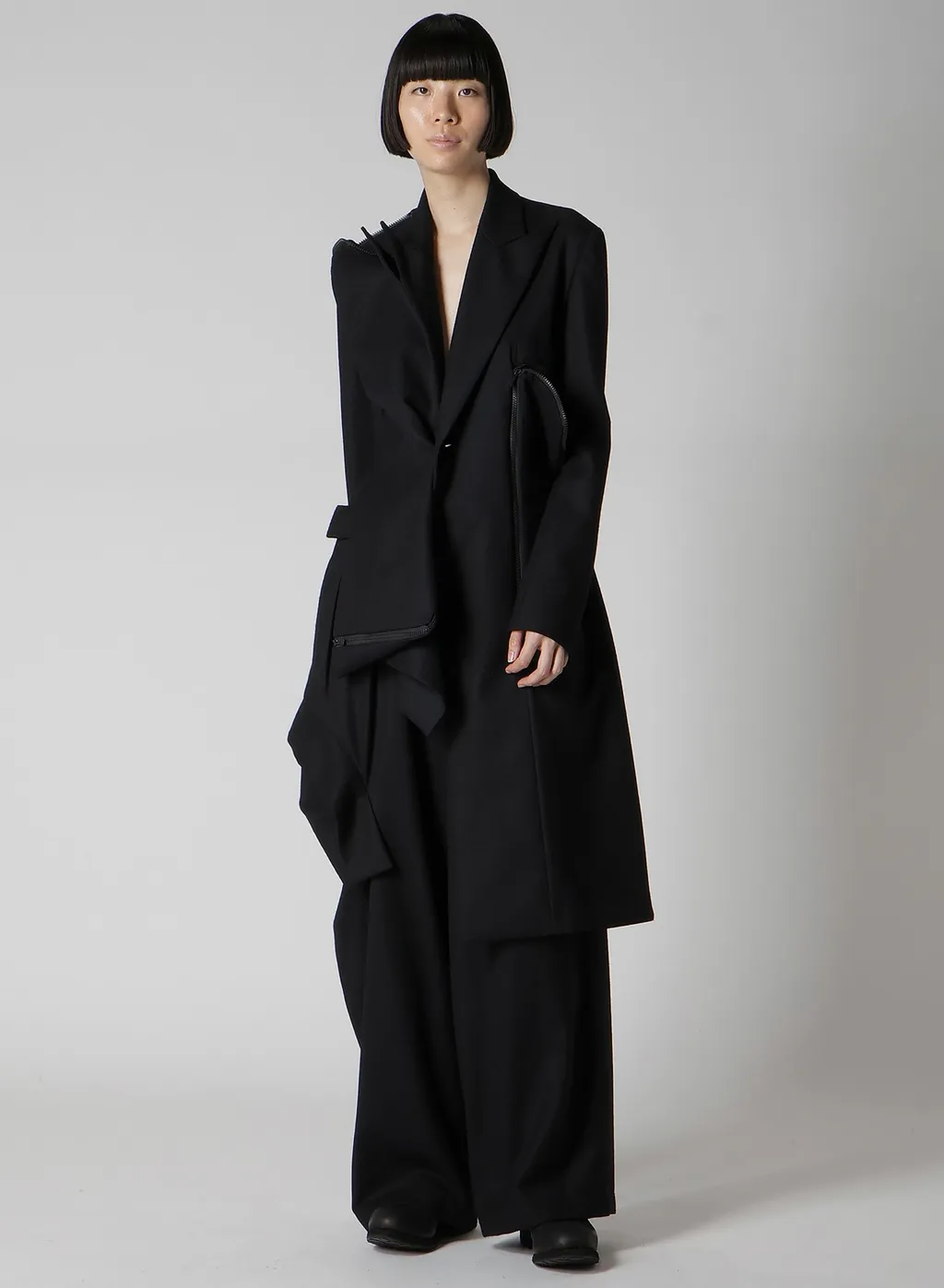 W/Saxony R Draped Wide Pants