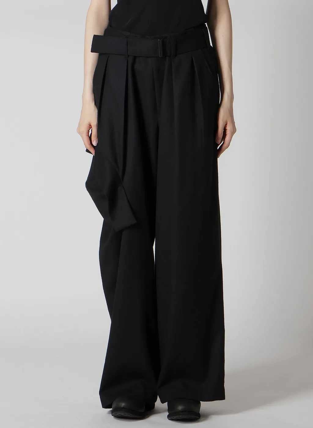 W/Saxony R Draped Wide Pants