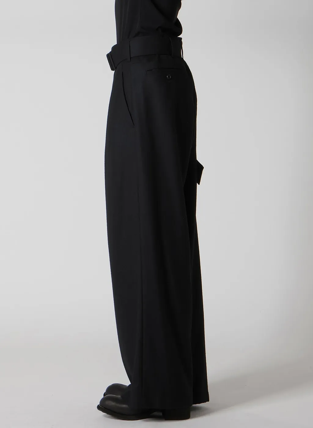 W/Saxony R Draped Wide Pants