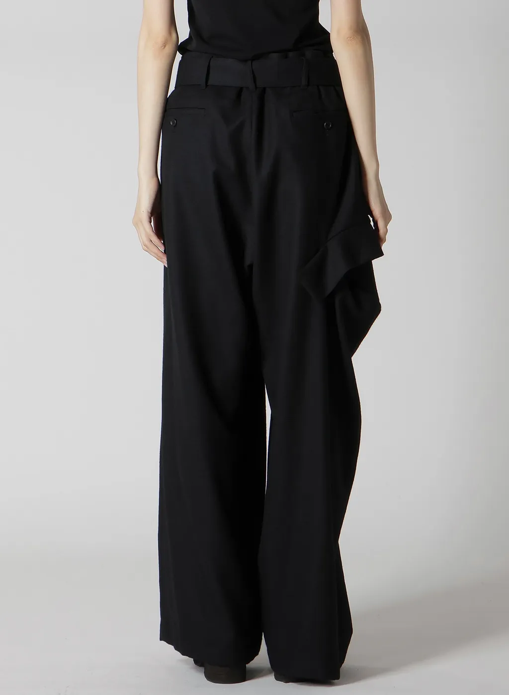 W/Saxony R Draped Wide Pants