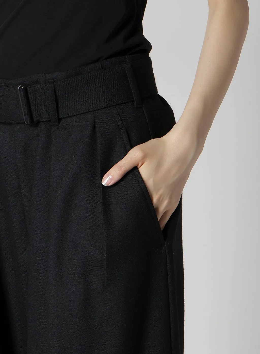 W/Saxony R Draped Wide Pants