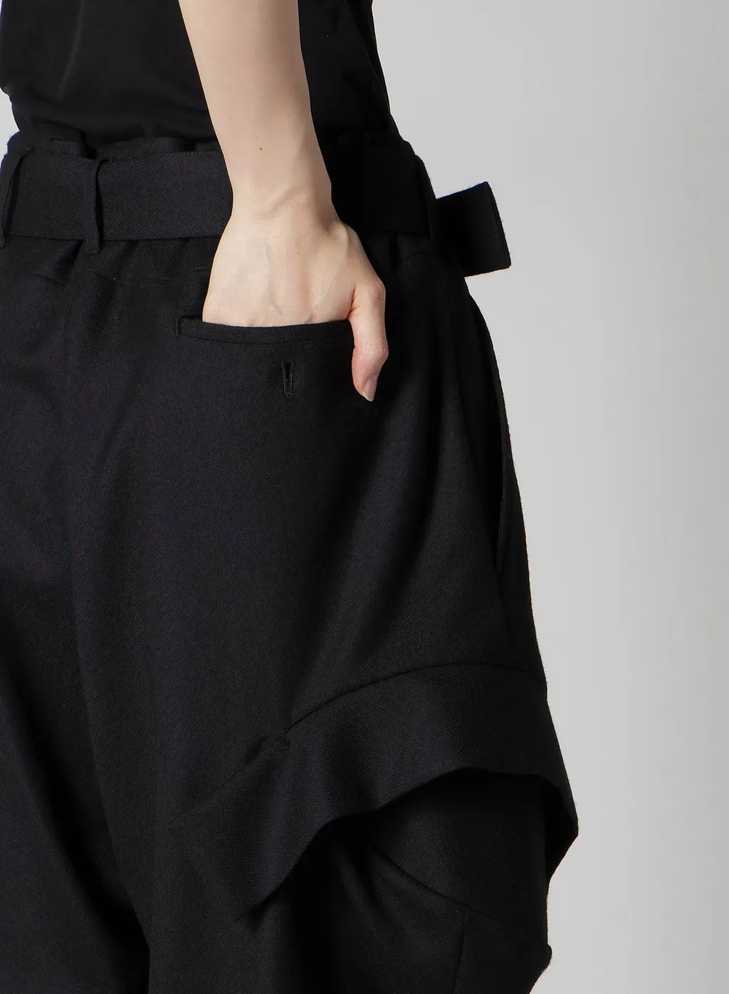 W/Saxony R Draped Wide Pants