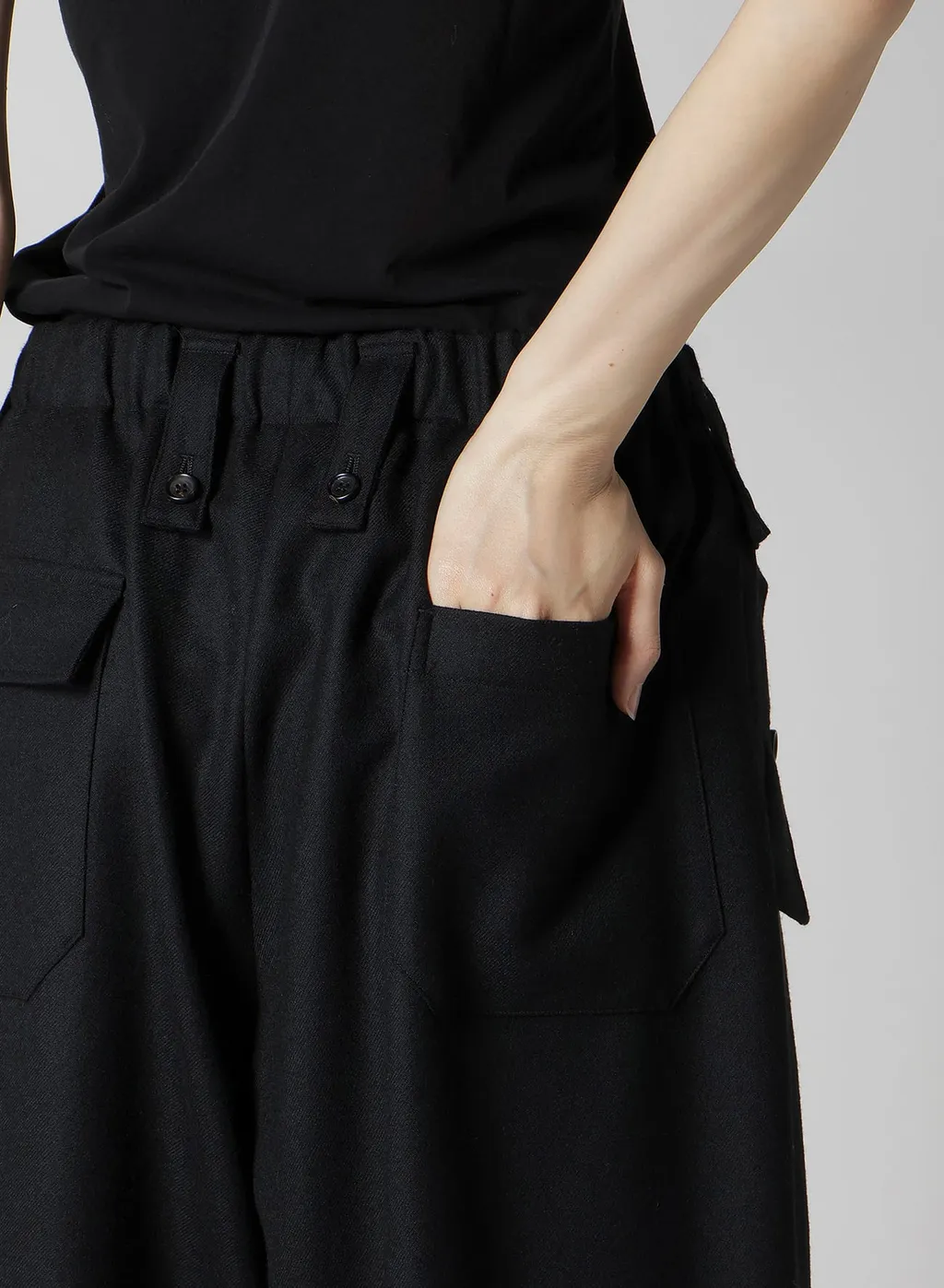 W/Saxony Flap D Wide Pants