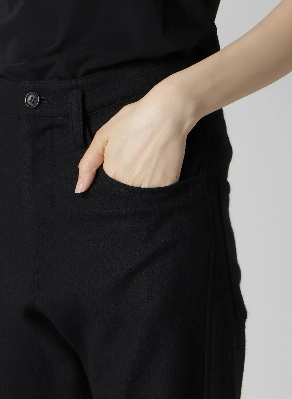 Wool Viyella Gathered Knee Pants