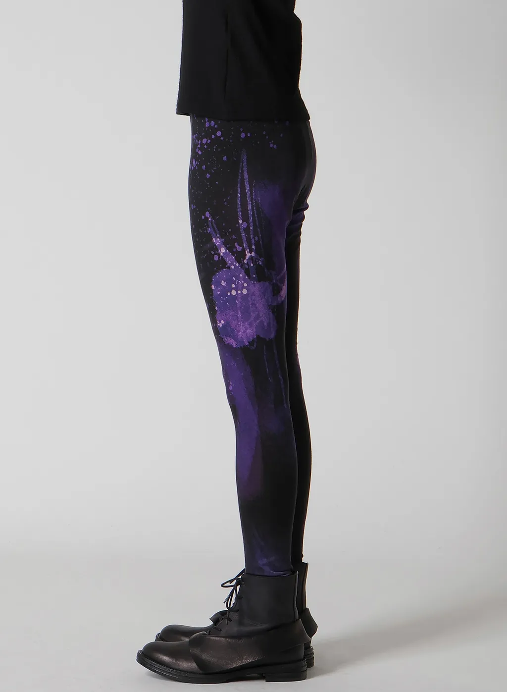 Purple B Pattern Basic Leggings