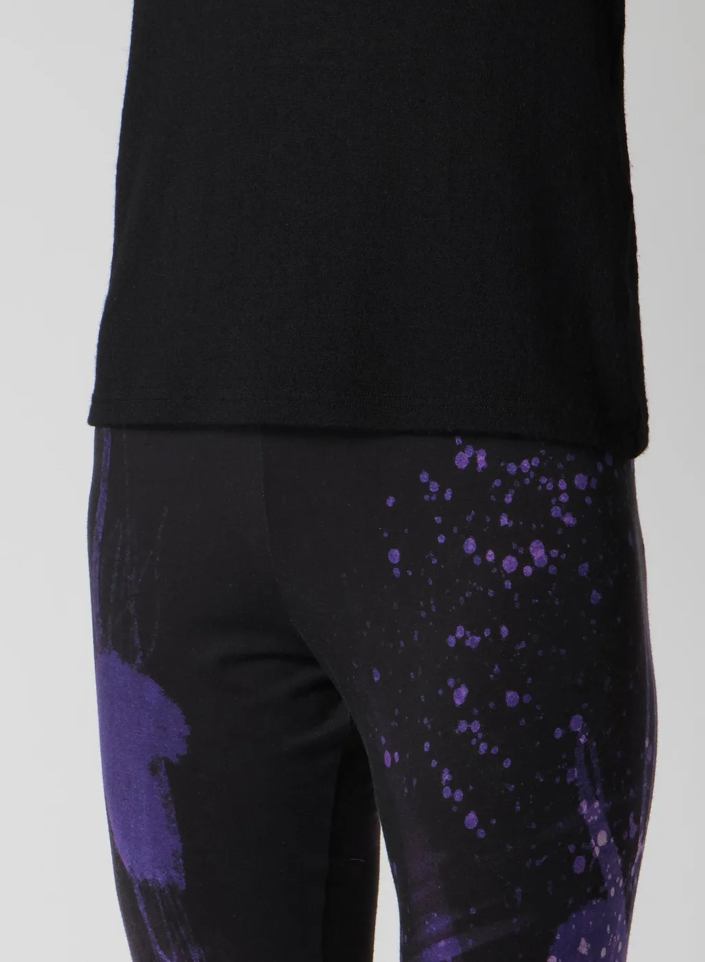 Purple B Pattern Basic Leggings
