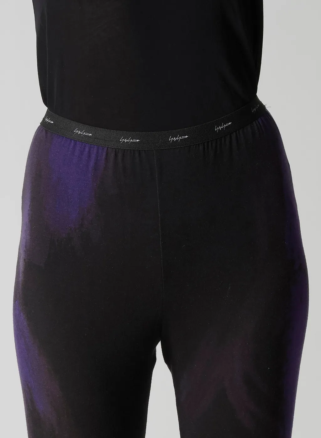 Purple D Pattern Basic Leggings