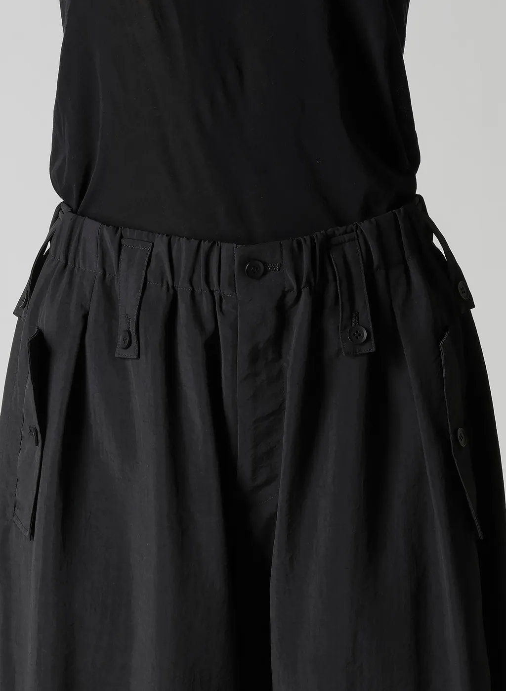 Ny/Si Taffeta Flap D Wide Pants