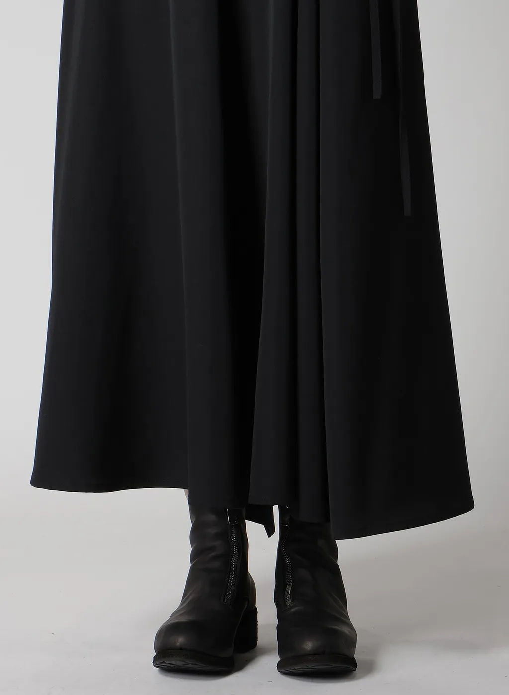 Gabardine L Gathered Flare Skirt