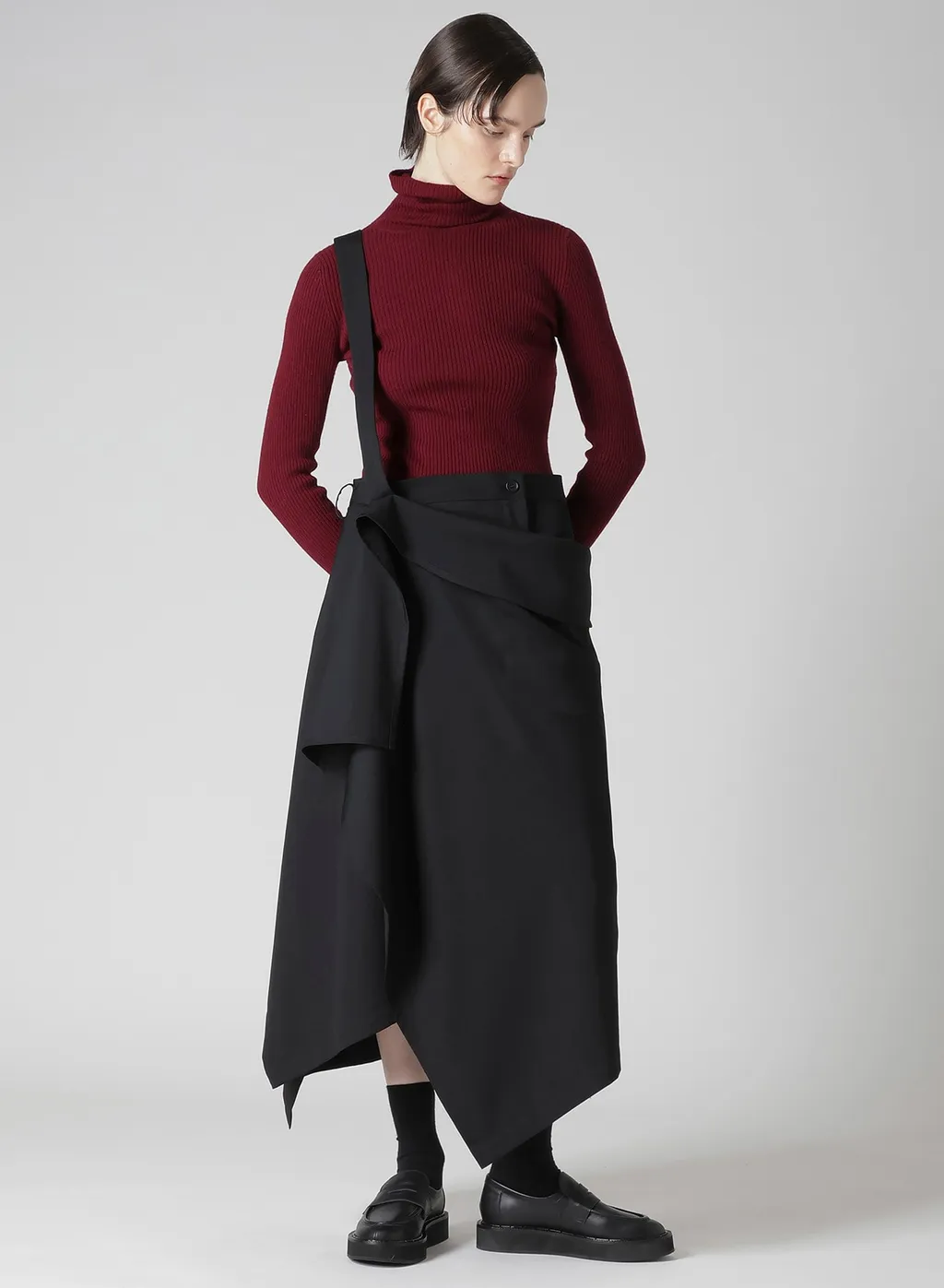 Gabardine 2Way Suspender Skirt
