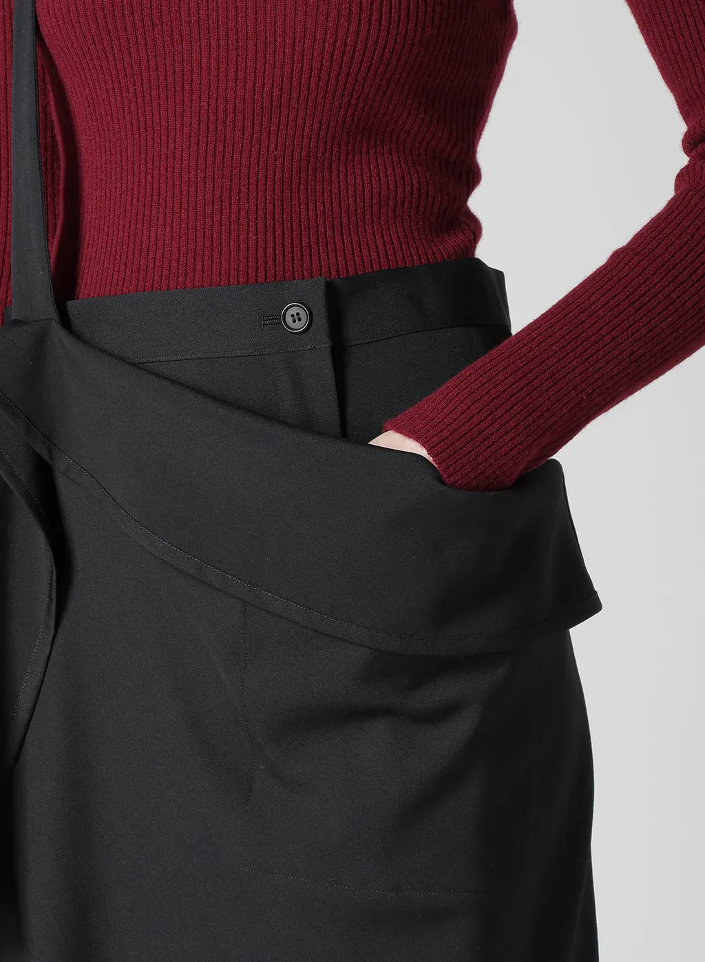 Gabardine 2Way Suspender Skirt
