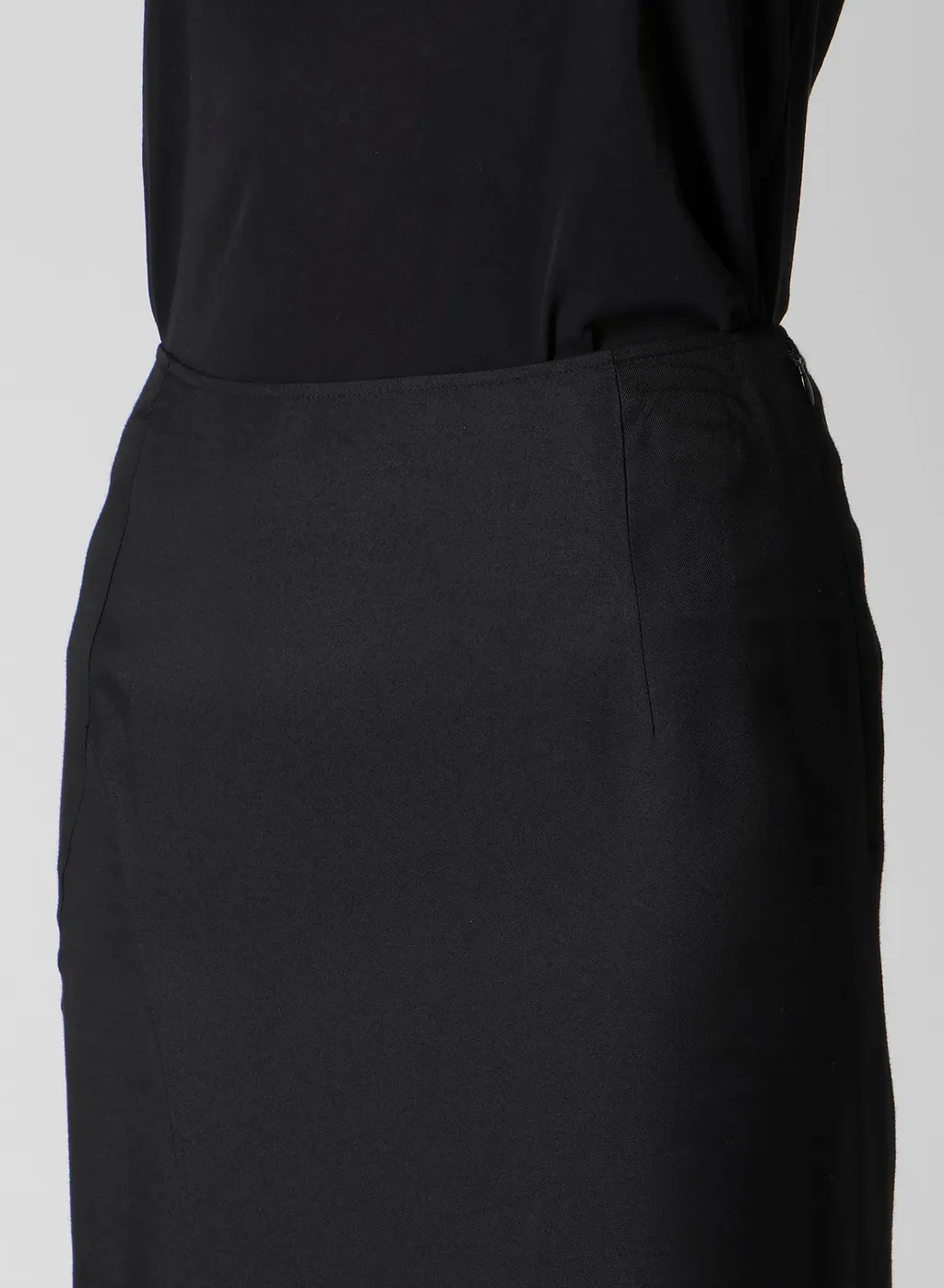 Viscose Twill Diagonal Cutting Long Skirt