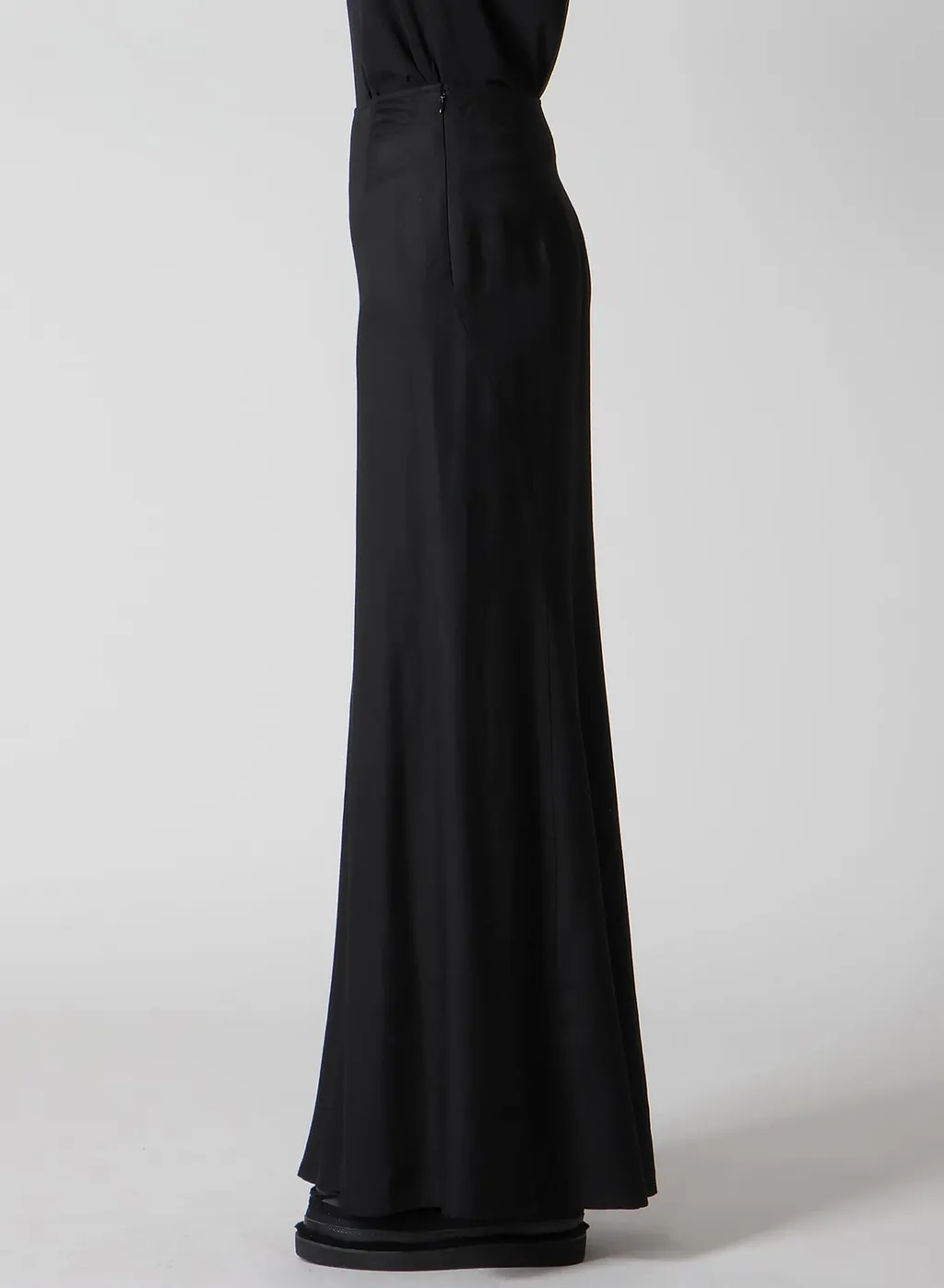 Viscose Twill Diagonal Cutting Long Skirt