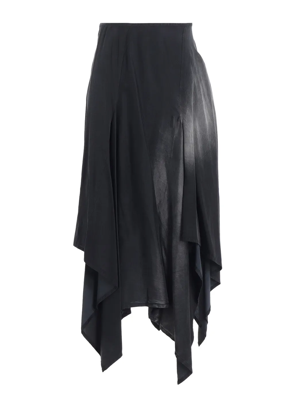 Cu/C Bleached Satin Asymmetric Skirt