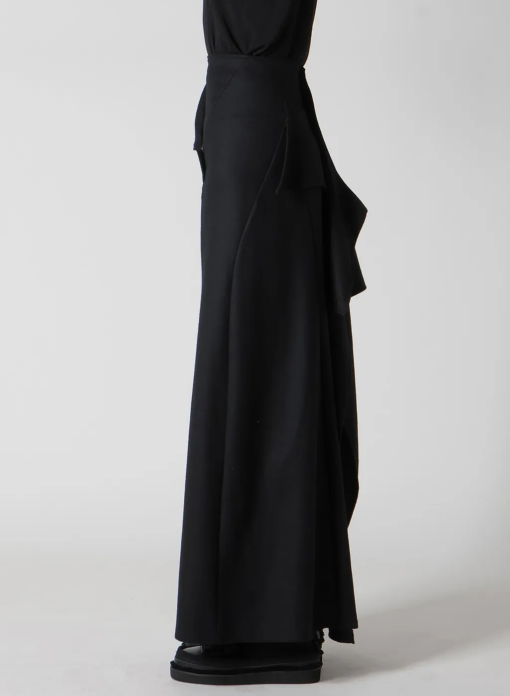 W/Saxony B Draped High Waist Skirt