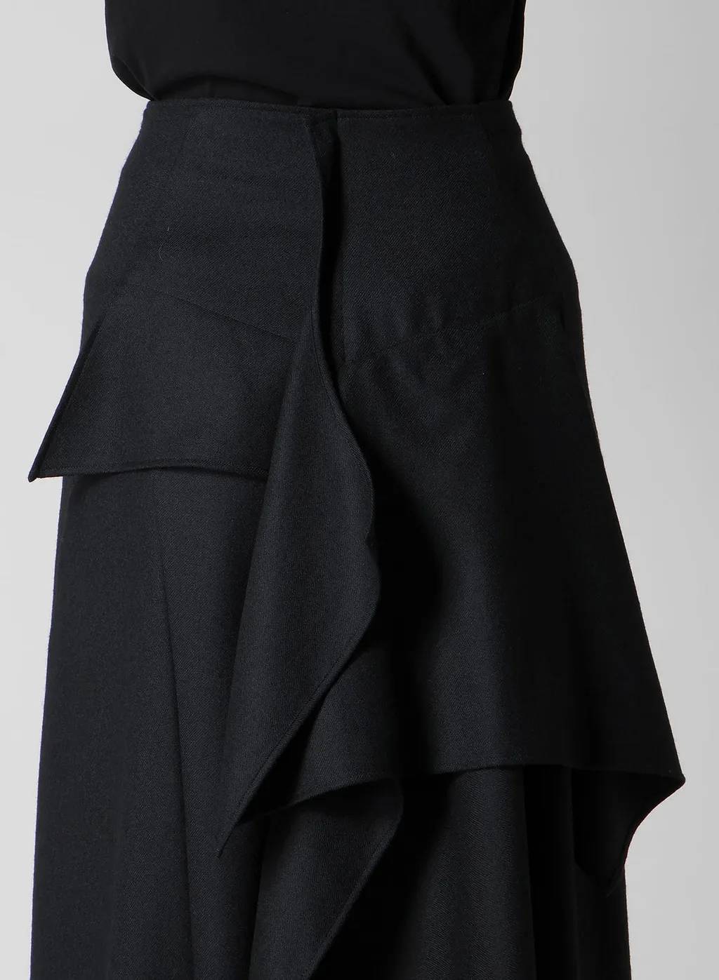 W/Saxony B Draped High Waist Skirt